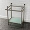 Kingston Brass VPB2216308 22-Inch Console Sink Base with Glass Shelf, Brushed Nickel VPB2216308 - alternate 5